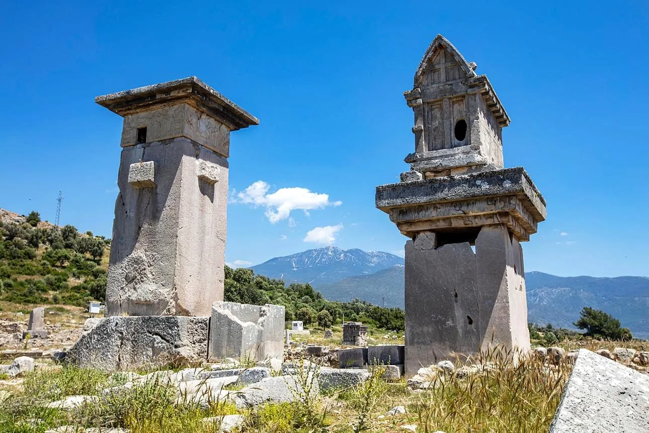 The pillar tombs of Xanthos, capital of ancient Lycia